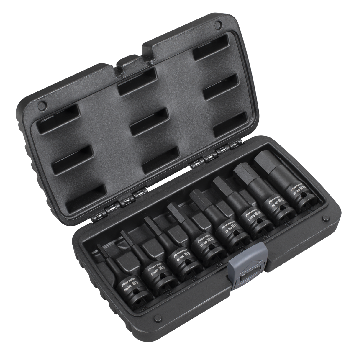 Premier Hex Impact Socket Bit Set 1/2"Sq Drive 8pc