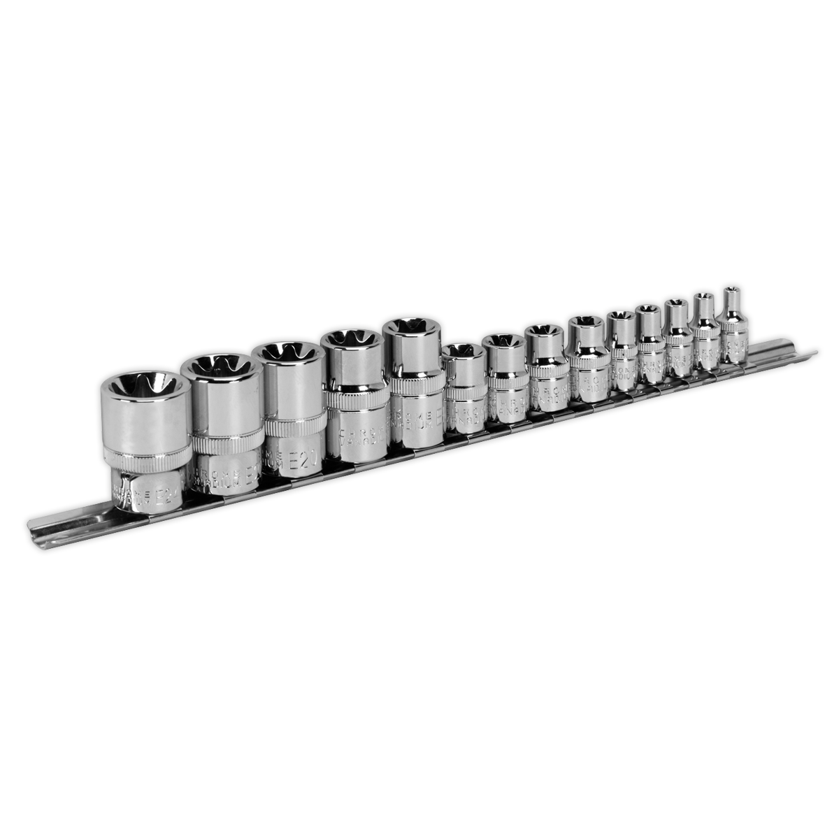 Premier TRX-Star* Socket Set 1/4", 3/8" & 1/2"Sq Drive E4-E24 14pc
