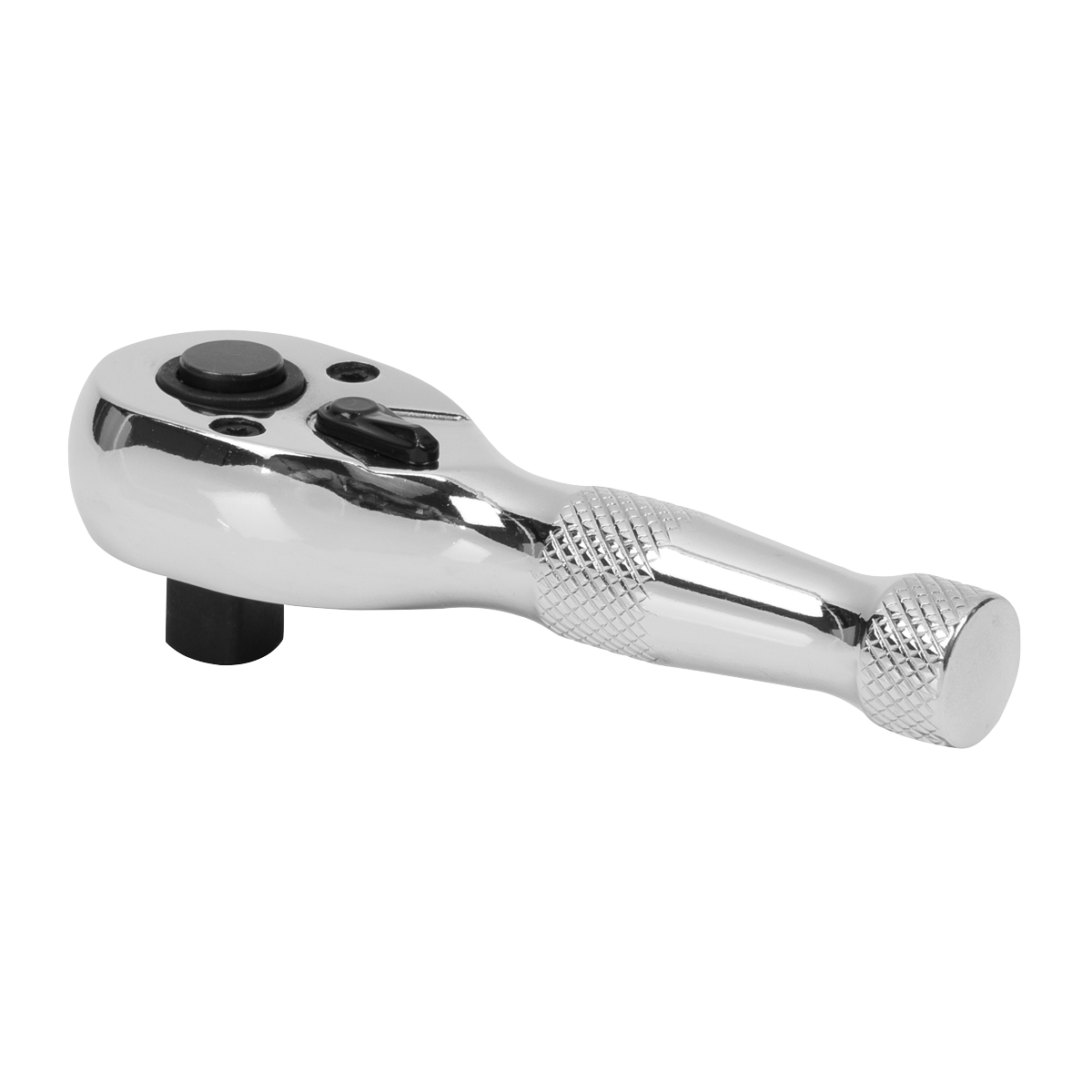 Premier Stubby Pear-Head Ratchet Wrench with Flip Reverse 3/8"Sq Drive