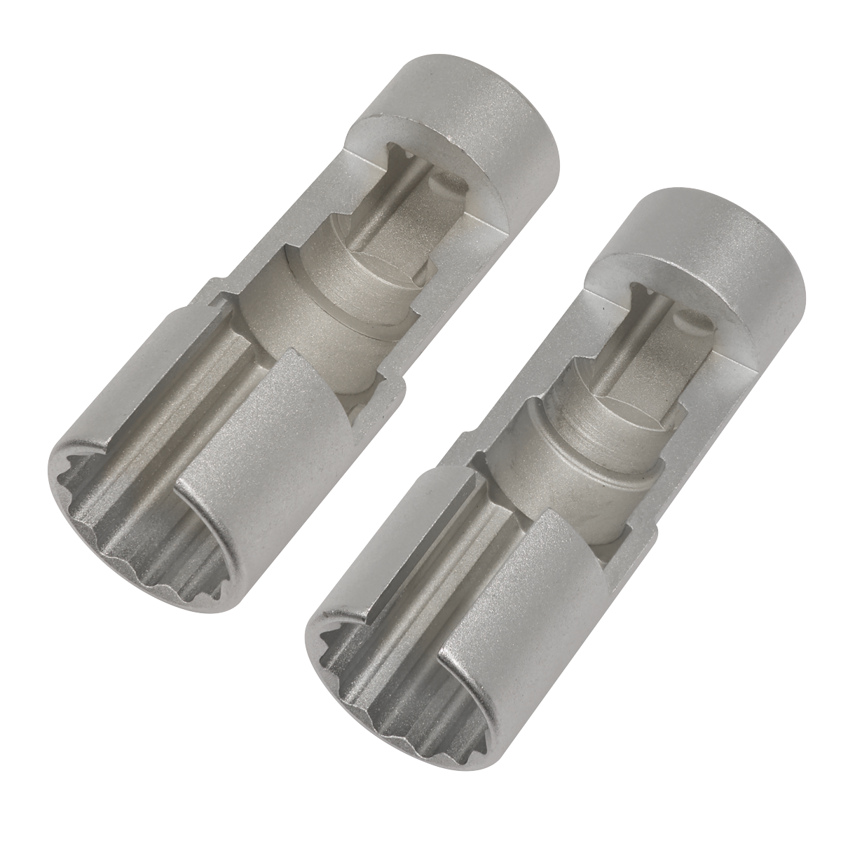 Slim Profile Diesel Piezo Injector Pipe Sockets 3/8"Sq Drive 17 & 18mm 2pc