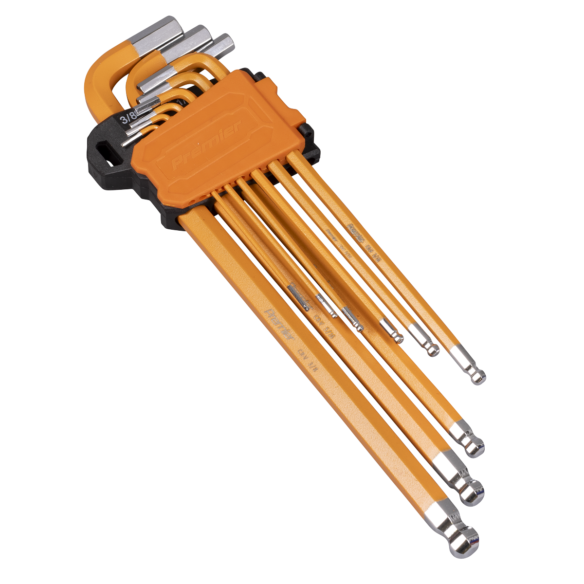 Premier Imperial Extra-Long Ball-End Hex Key Set 9pc