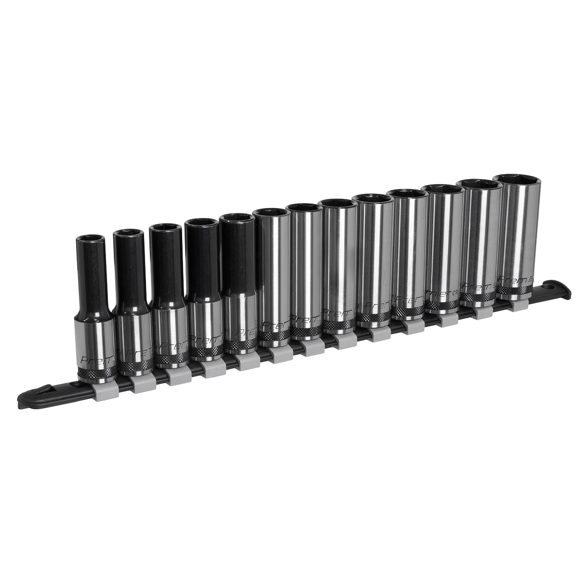Premier Black Deep Socket Set 1/2"Sq Drive 13pc