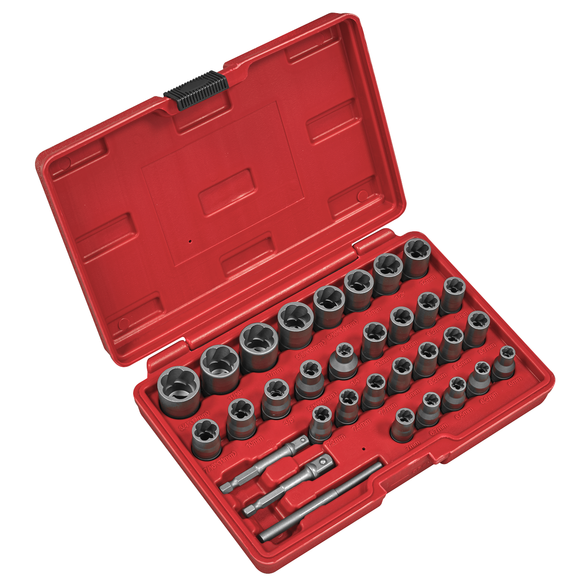 Slim Design Bolt & Nut Extractor Set 32pc