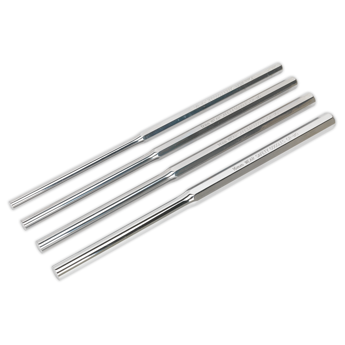 Premier Extra-Long Parallel Pin Punch Set 4pc