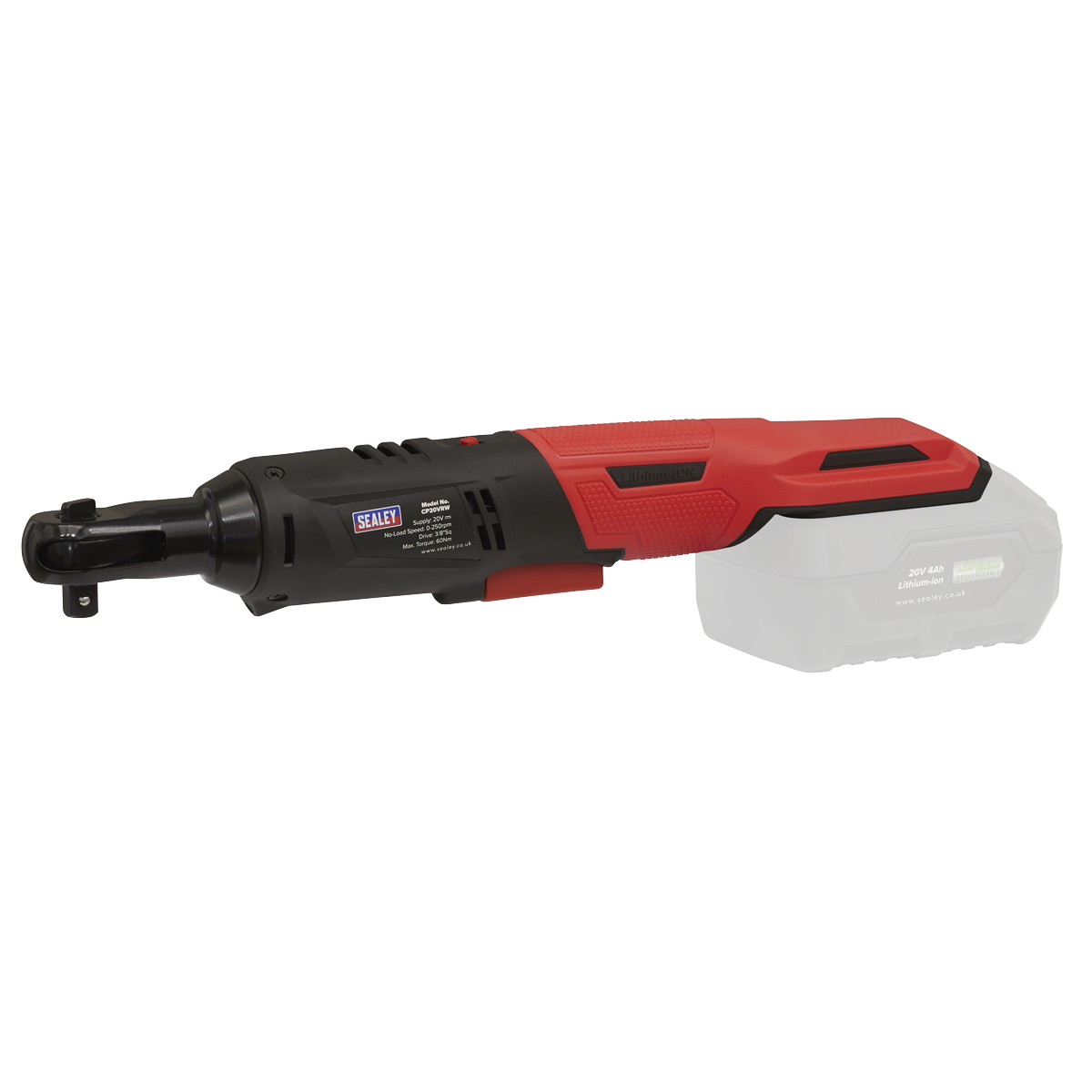 SV20 Series 3/8"Sq Drive Cordless Ratchet Wrench 60Nm 20V - Body Only