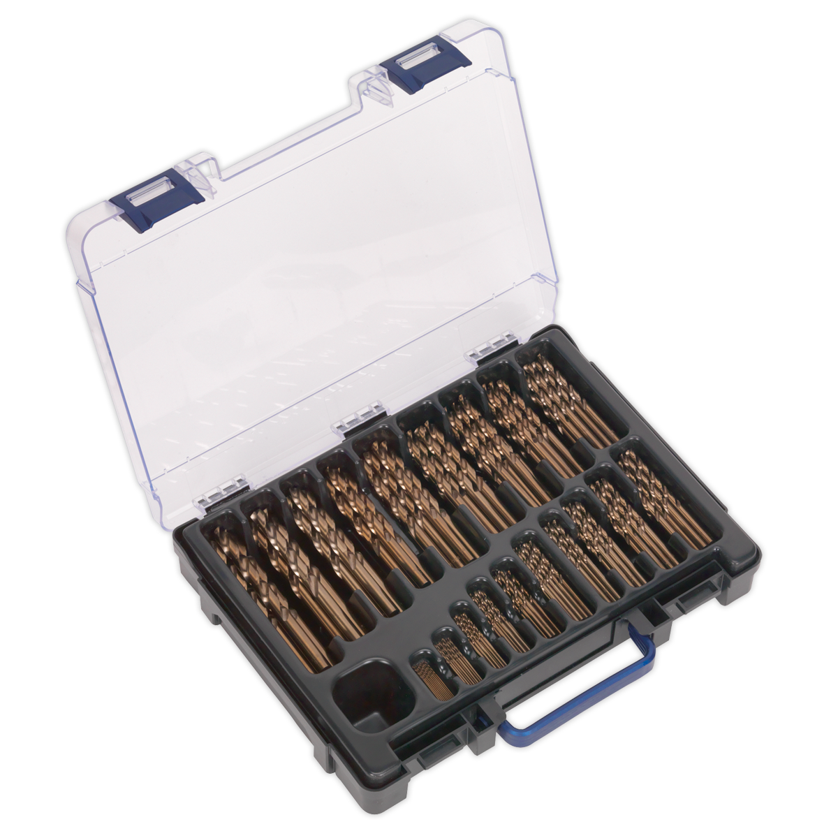 HSS Cobalt Fully Ground Drill Bit Assortment 1-10mm 170pc