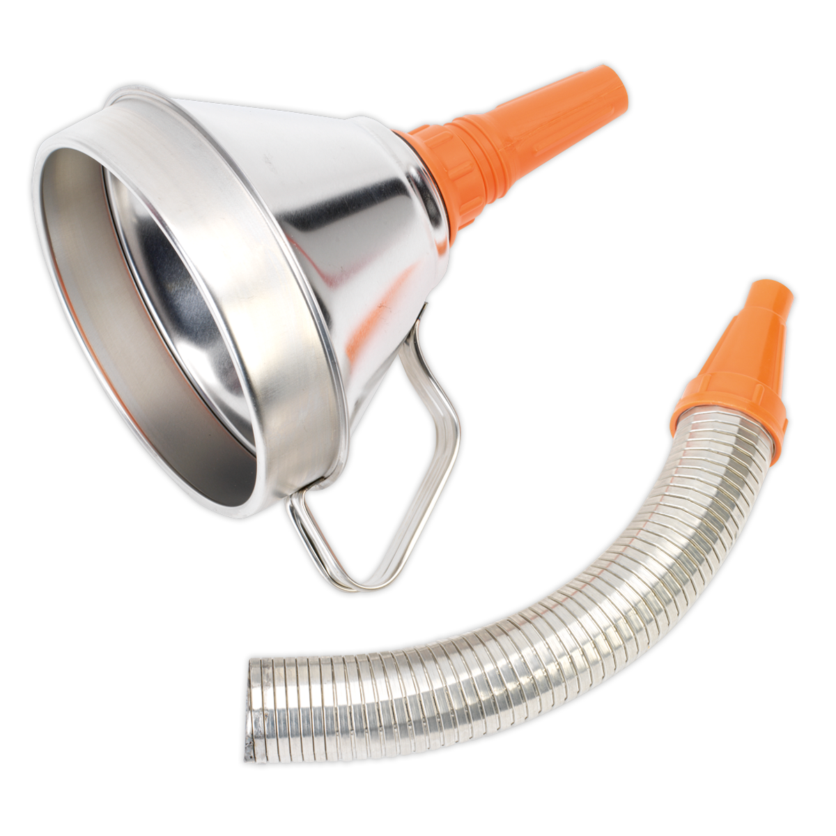 Metal Flexible Spout Funnel with Filter 160mm
