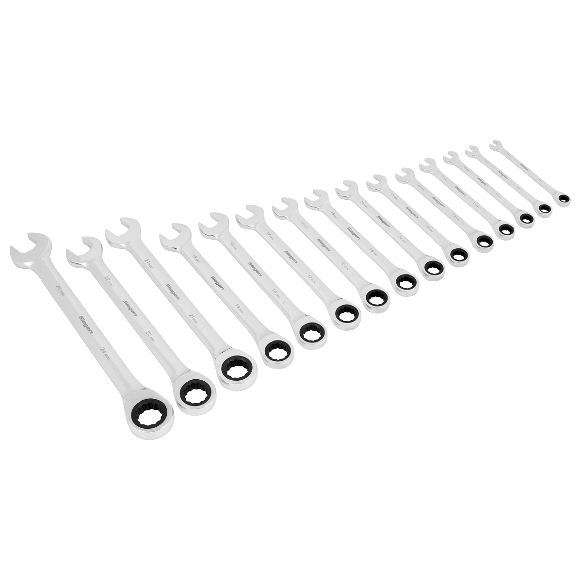 Siegen Combination Ratchet Spanner Set 15pc