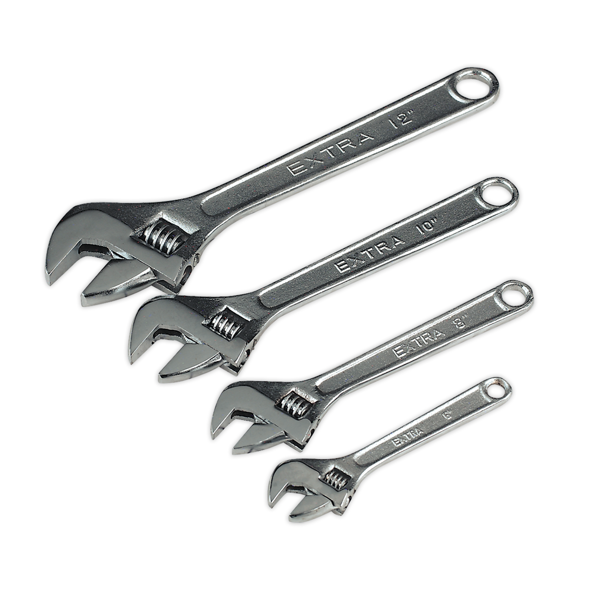 Siegen Adjustable Wrench Set 4pc