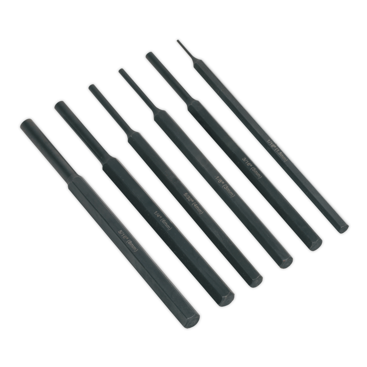 Siegen Parallel Pin Punch Set 6pc