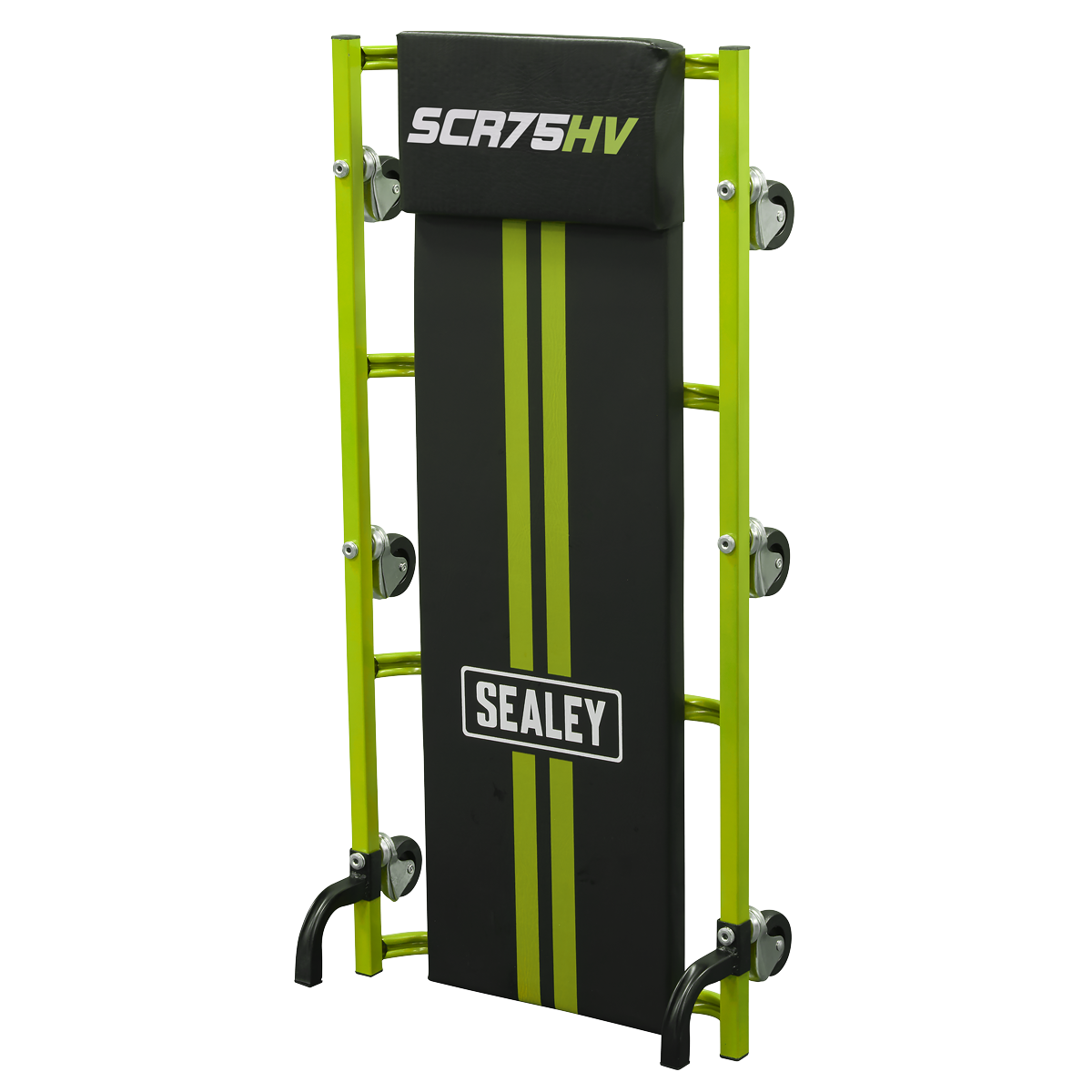 36" Deluxe American-Style Creeper with Steel Frame & 6 Wheels - Hi-Vis