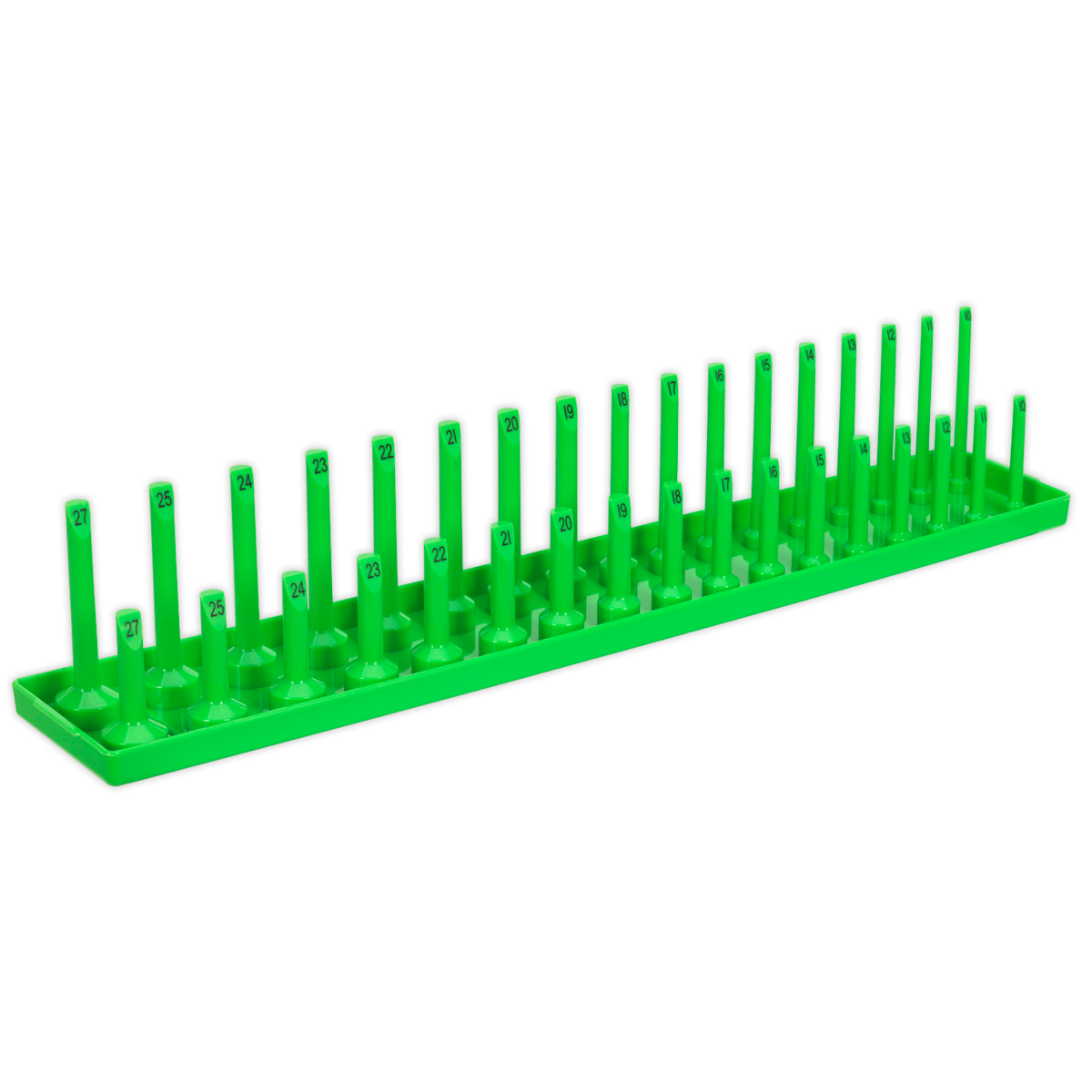 Premier Socket Holder 1/2"Sq Drive 10-27mm - Hi-Vis Green