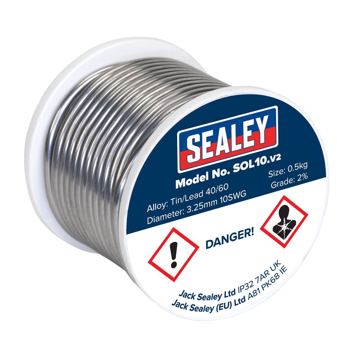 Quick Flow Solder Wire 3.25mm/10SWG 0.5kg Reel