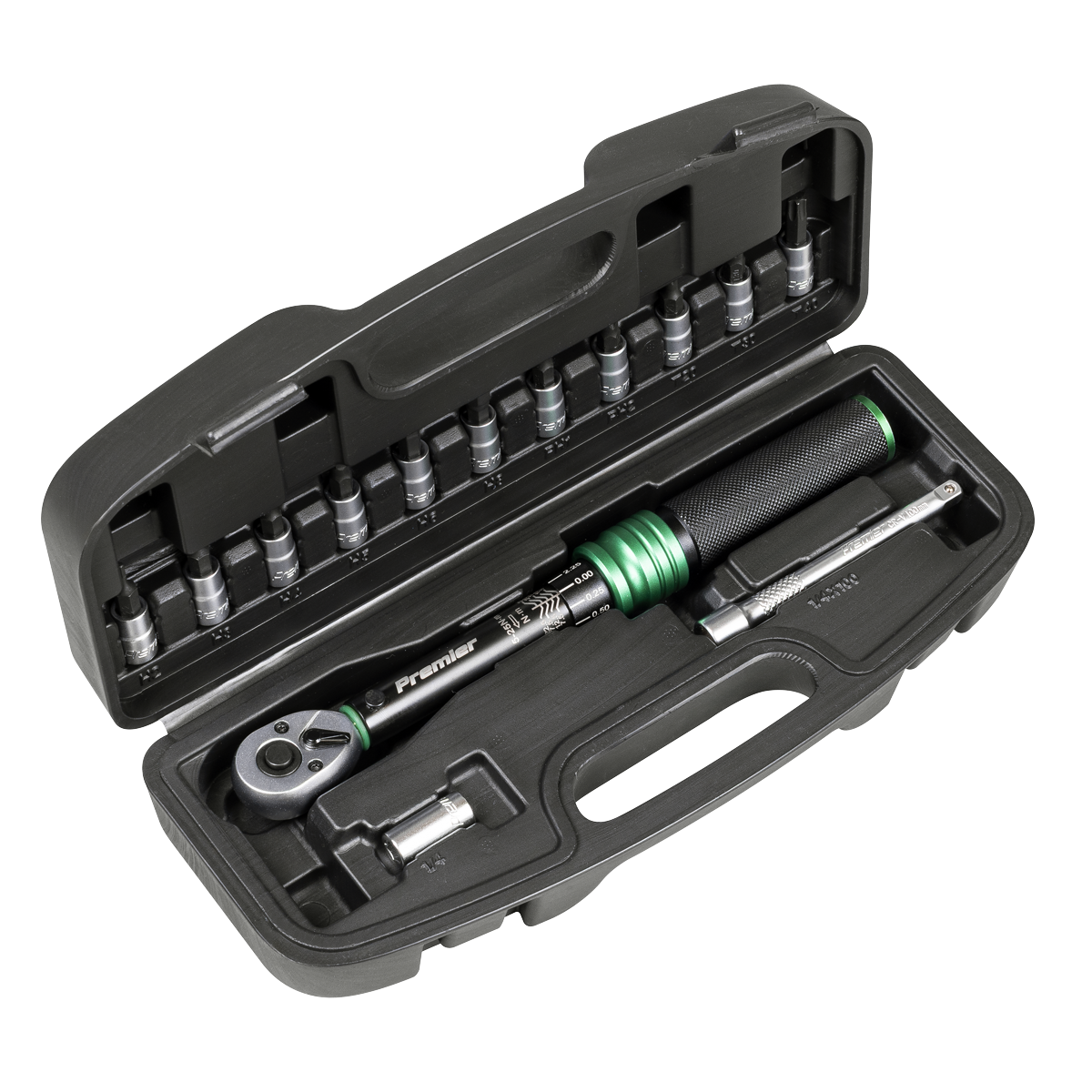 Torque Wrench Set 1/4"Sq Drive 5-25Nm 14pc