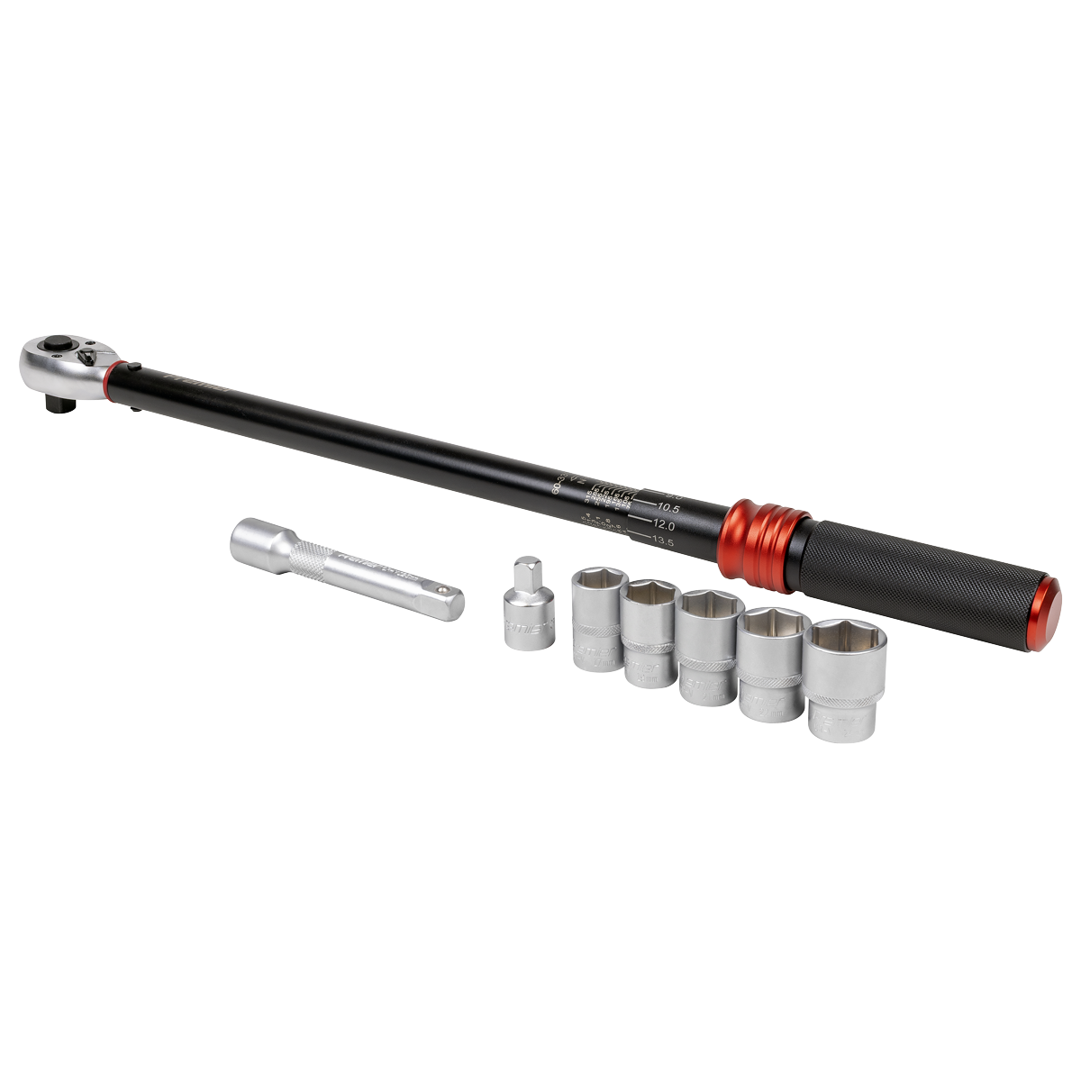 Premier Black Torque Wrench Set 1/2"Sq Drive 60-330Nm 8pc